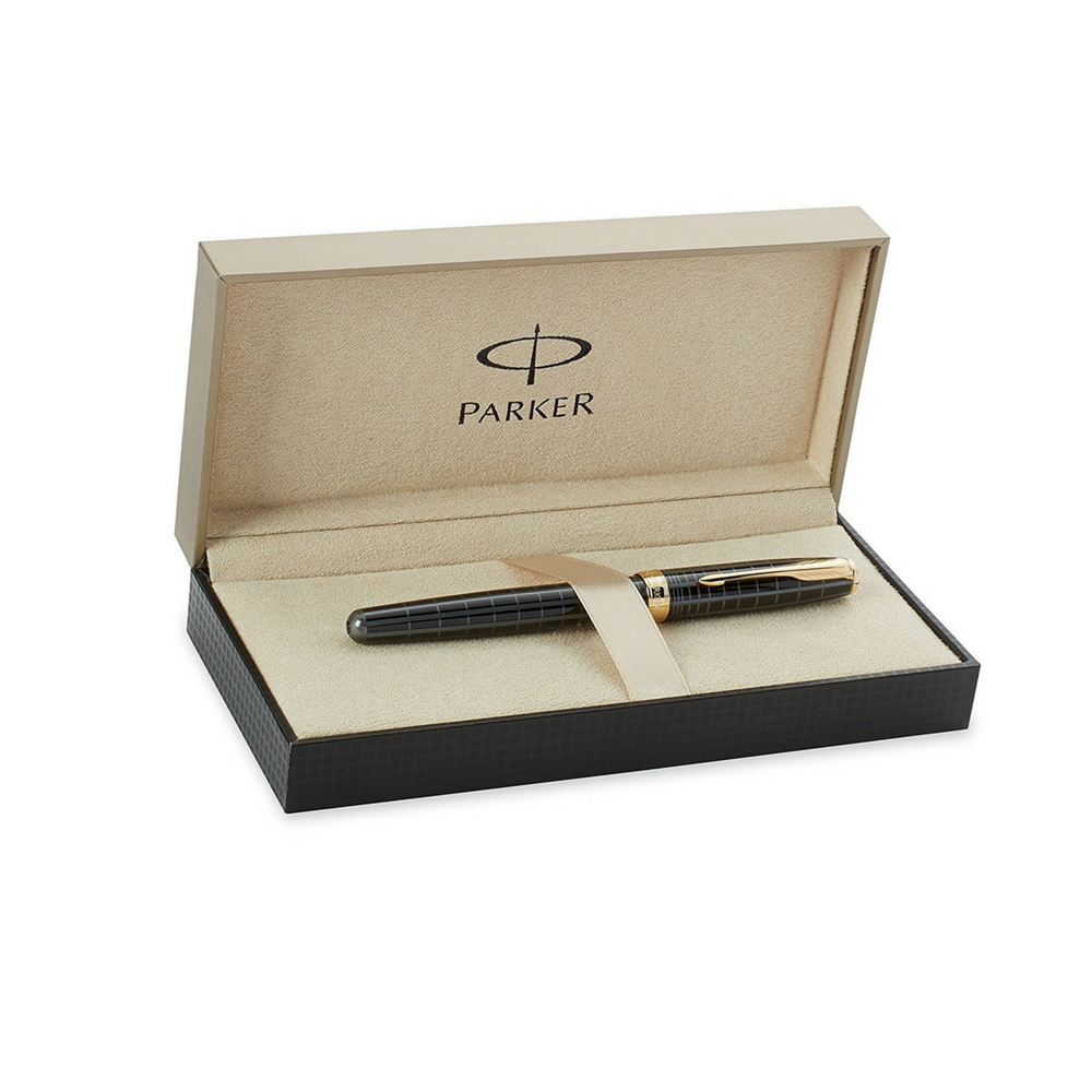 PENNA DA REGALO PARKER DARK GREY GOLD ROLLER - S0912460