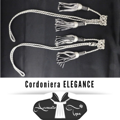 Coppia di Cordoniere Argento Nero elegance Avvocato semplice