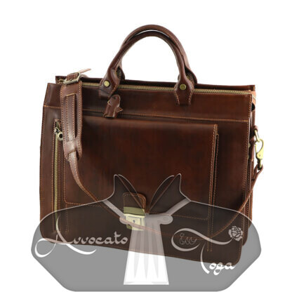 cartella-pelle-unisex-tracolla-marrone scuro