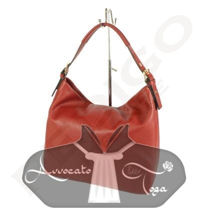 Borsa shopper 'Bella' in pelle Donna, Rosso